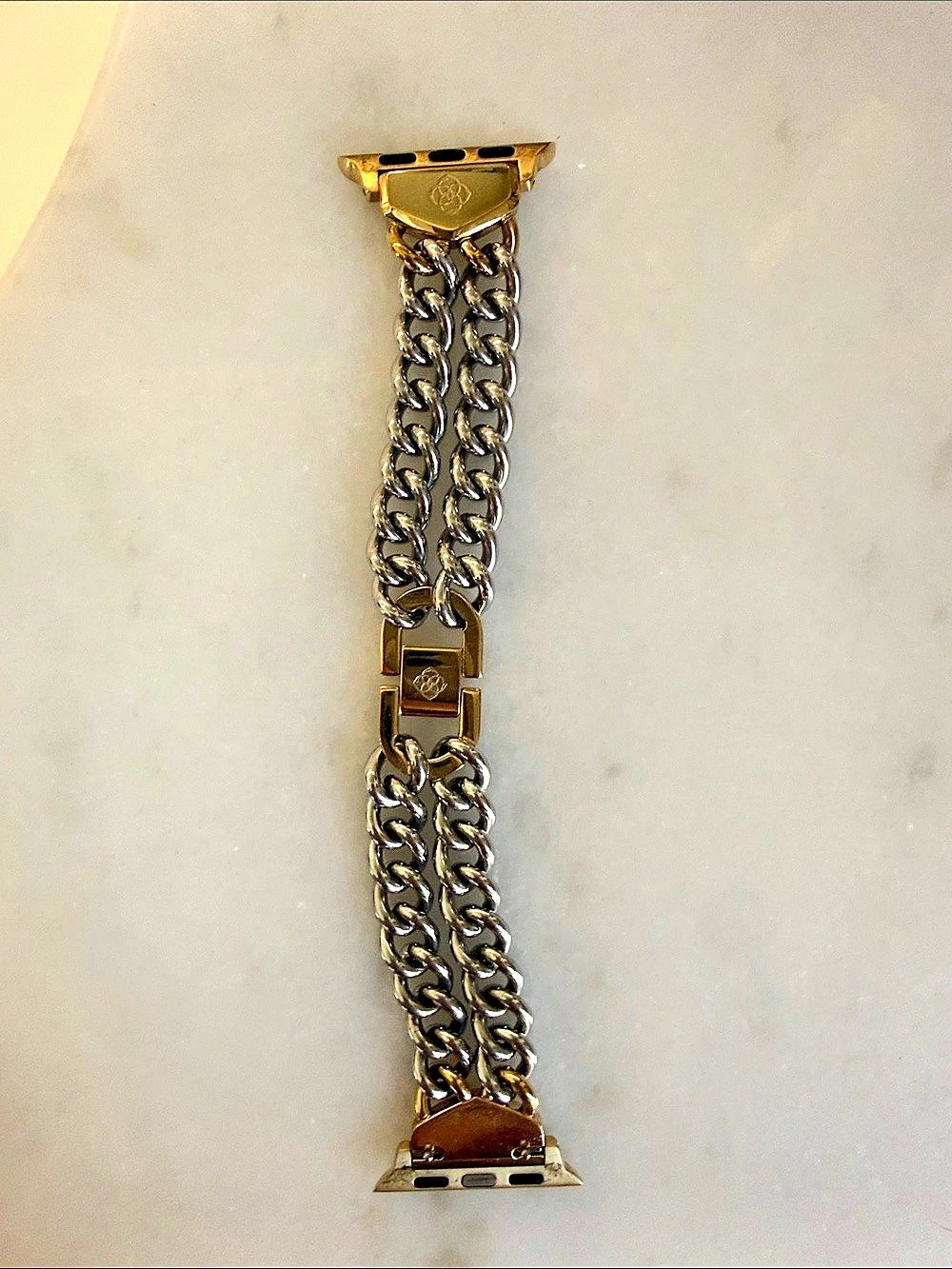 Kendra Scott Whitley Double Chain Watch Band Gold & Silver